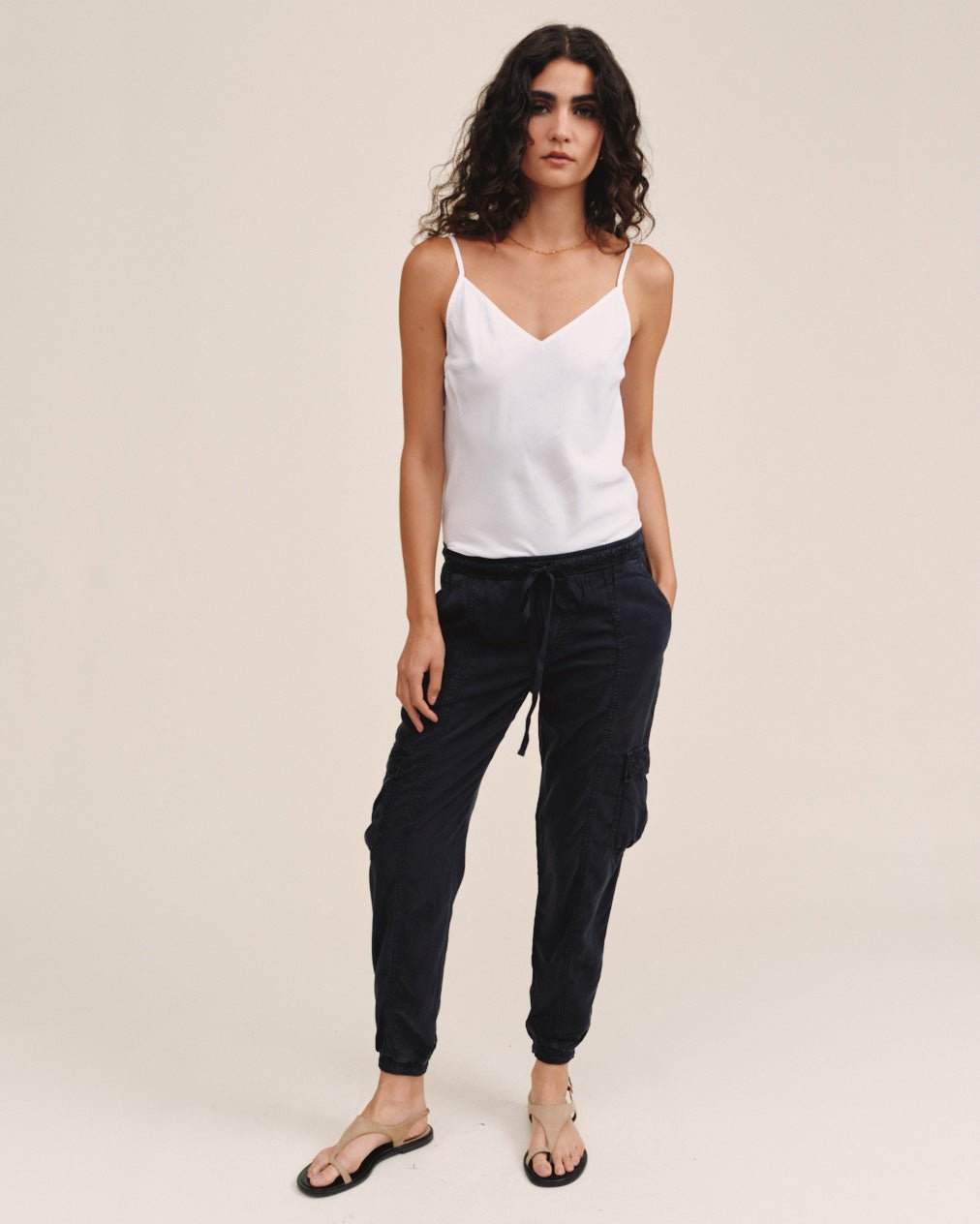 Cargo Track Pants - Black