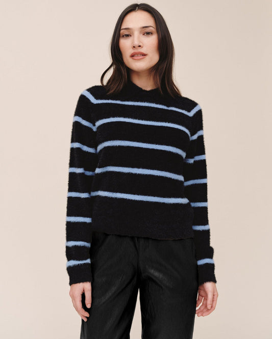 Collared Pullover Sweater - Nightfall Stripe